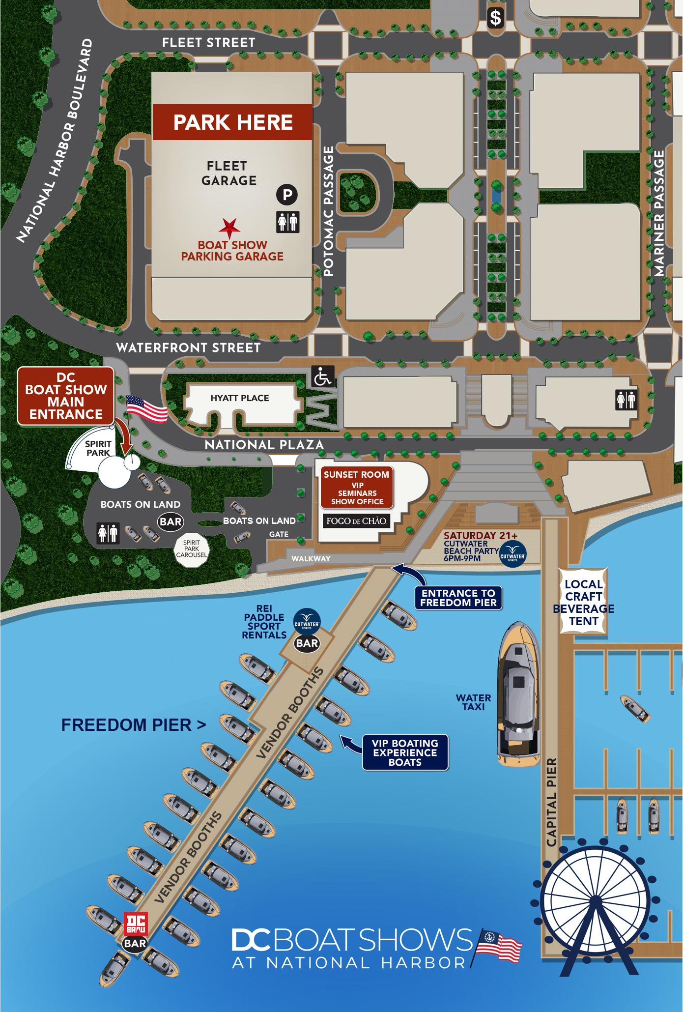 DC Boat Show Map